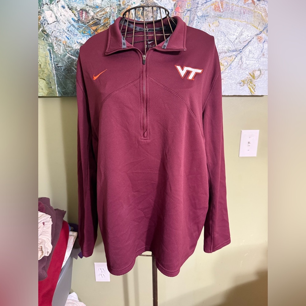 Nike Maroon Dri-FIT Pullover